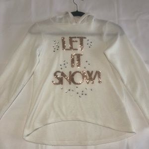 Hooded winter sweater